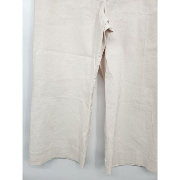 NWT Anthropologie Maeve The Colette Cropped Wide-Leg Pants Sz 33 Pearl #7B405 - Picture 4 of 12